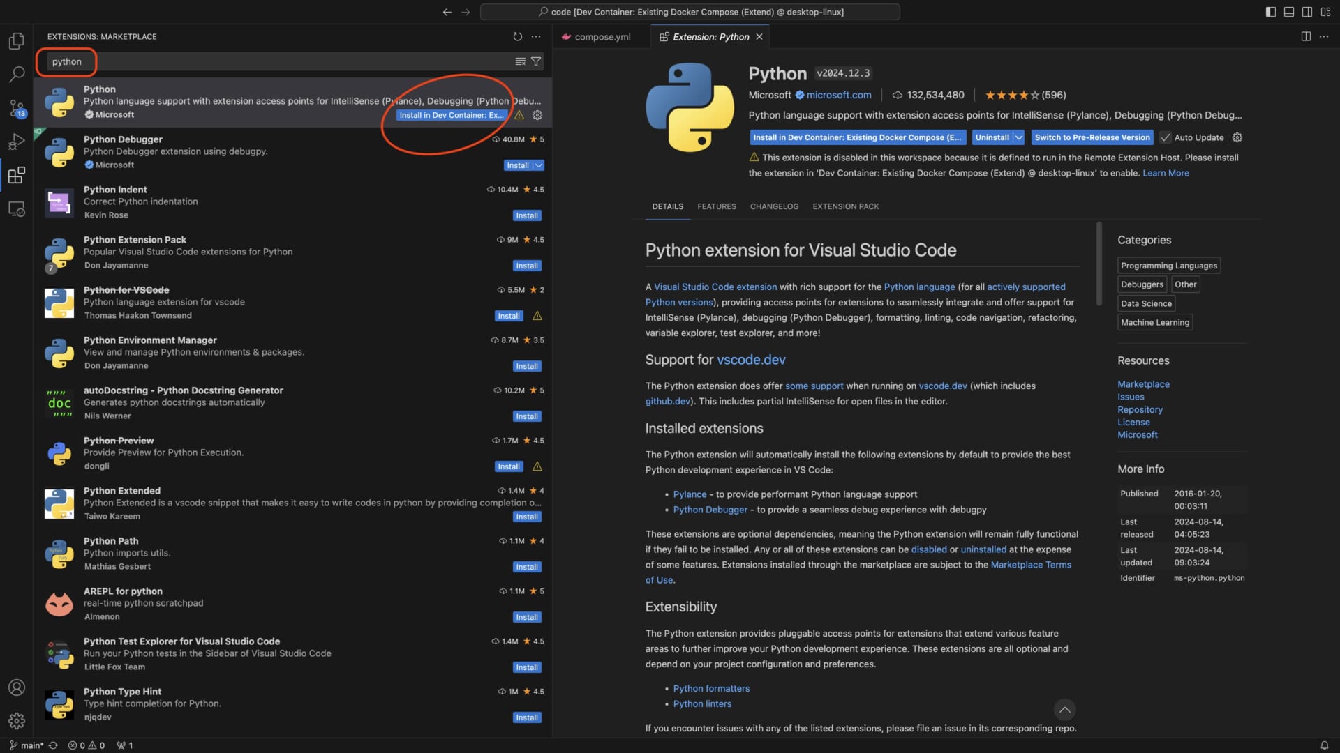 VSCode +Docker +DevContainerで作るDjango開発環境 – 株式会社テックイニット